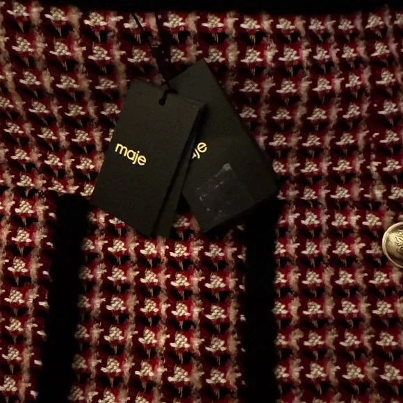 Maje Jenalt High Waisted Tweed Mini Skirt 40 NWT - Picture 3 of 6